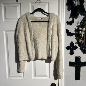 Lush Cream Fuzzy Sweater